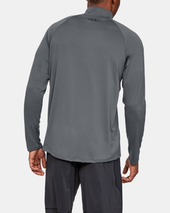 Men's UA Tech™ ½ Zip Long Sleeve, Gray, pdpMainDesktop image number 2
